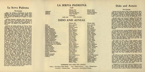 1970 February 21 La Serva Padrona and Dido and Aeneas page 2