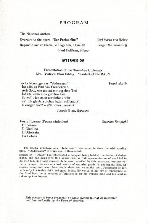 1970 October 23 United Nations Concert page 2