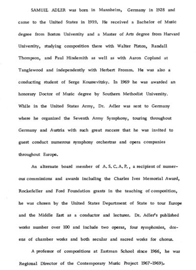 1971 November 12 Eastman Philharmonia Orchestra_Page_3 1971 November 12 Eastman Philharmonia Orchestra_Page_3
