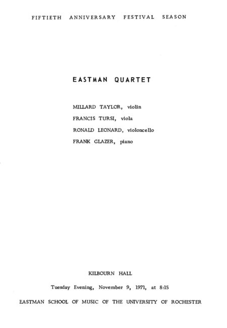 1971 November 9 Eastman Quartet_Page_2 1971 November 9 Eastman Quartet_Page_2