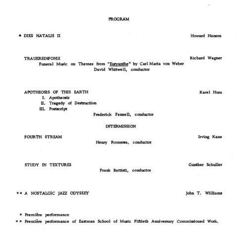 1972 April 7 Eastman Wind Ensemble page 3 1972 April 7 Eastman Wind Ensemble page 3