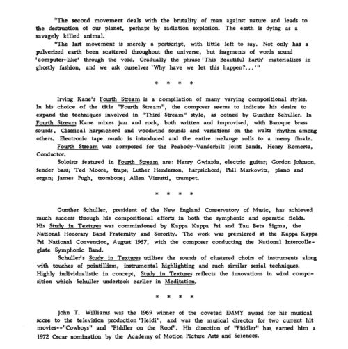 1972 April 7 Eastman Wind Ensemble page 5 1972 April 7 Eastman Wind Ensemble page 5