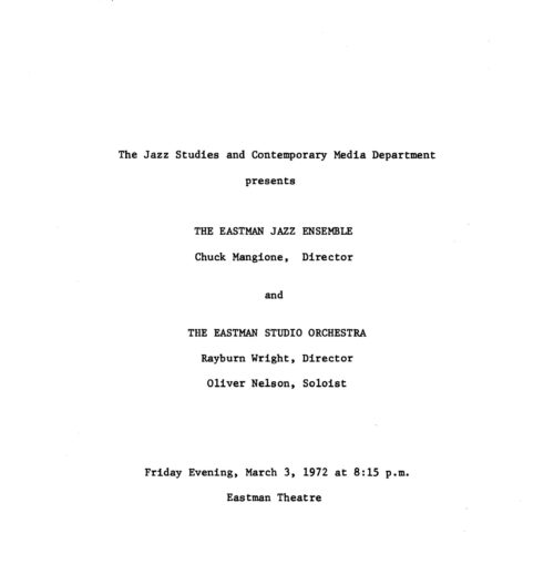 1972 March 3 The Eastman Jazz Ensemble and Eastman Studio Orchestra_Page_2 1972 March 3 The Eastman Jazz Ensemble and Eastman Studio Orchestra_Page_2