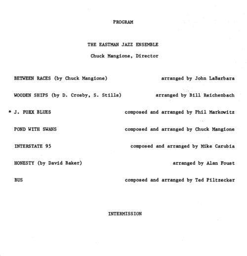 1972 March 3 The Eastman Jazz Ensemble and Eastman Studio Orchestra_Page_5 1972 March 3 The Eastman Jazz Ensemble and Eastman Studio Orchestra_Page_5