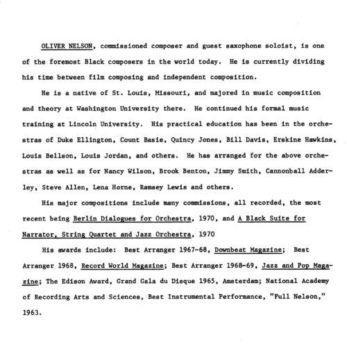 1972 March 4 Eastman Studio Orchestra with Oliver Nelson_Page_6 1972 March 4 Eastman Studio Orchestra with Oliver Nelson_Page_6