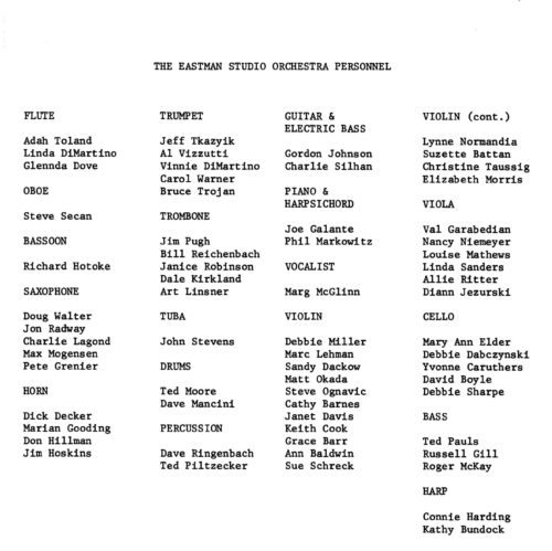 1972 March 4 Eastman Studio Orchestra with Oliver Nelson_Page_8 1972 March 4 Eastman Studio Orchestra with Oliver Nelson_Page_8