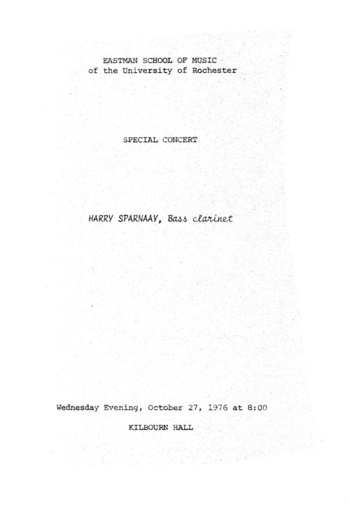 1976 October 27 Harry Sparnaay_Page_1 1976 October 27 Harry Sparnaay_Page_1