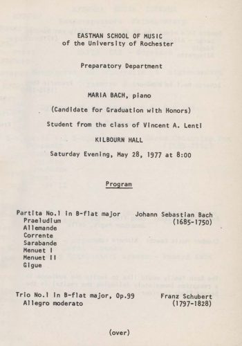 1977 May 28 Maria Bach page 1