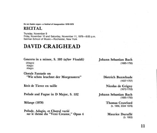 1978 October 25 Van Daalan Organ Inauguration_Page_13 1978 October 25 Van Daalan Organ Inauguration_Page_13