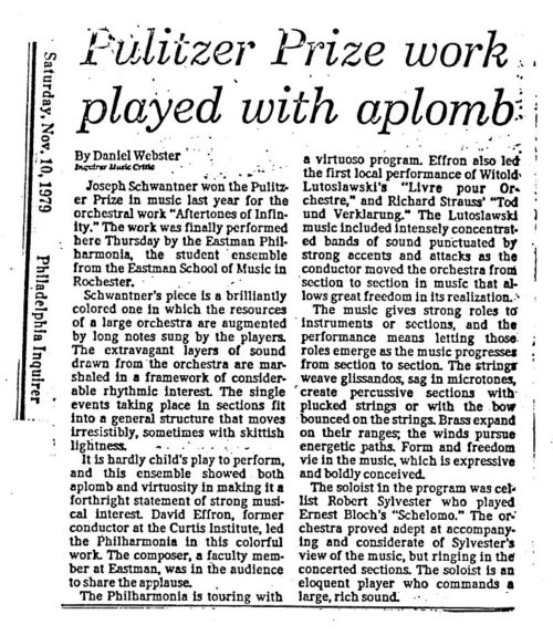1979 November 10 Philadelphia Inquirer review 1979 November 10 Philadelphia Inquirer review