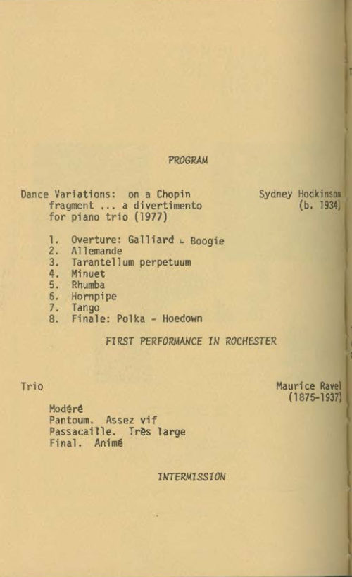 1979 November 27 Eastman Trio with Photo Cover_Page_2 1979 November 27 Eastman Trio with Photo Cover_Page_2