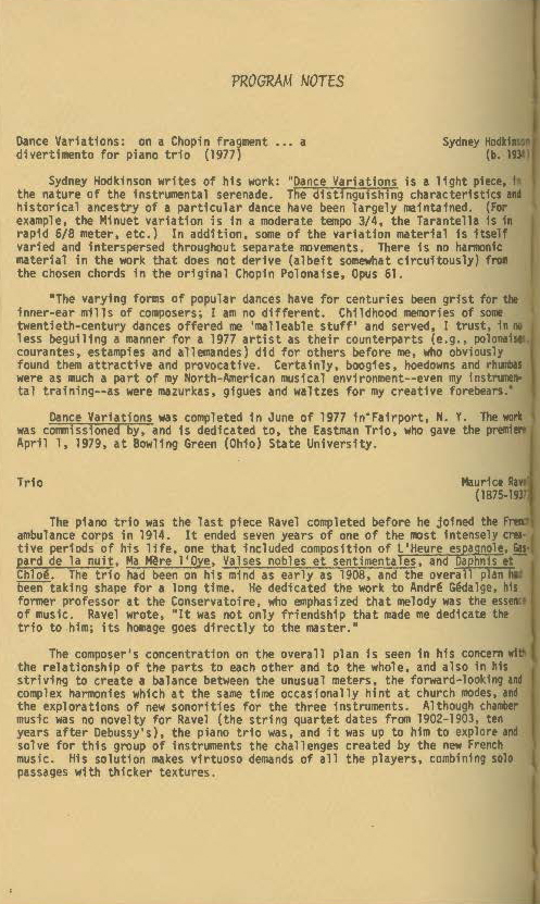 1979 November 27 Eastman Trio with Photo Cover_Page_4 1979 November 27 Eastman Trio with Photo Cover_Page_4