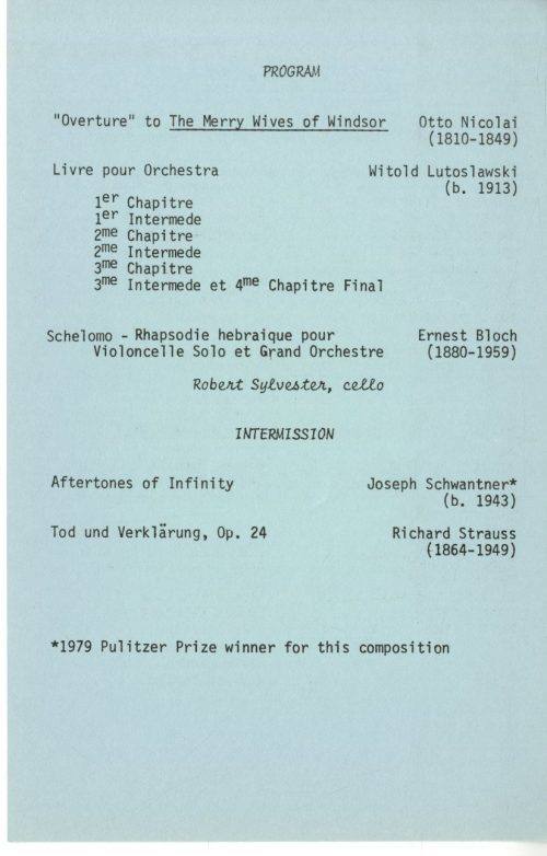 1979 November 5 Philharmonia page 2