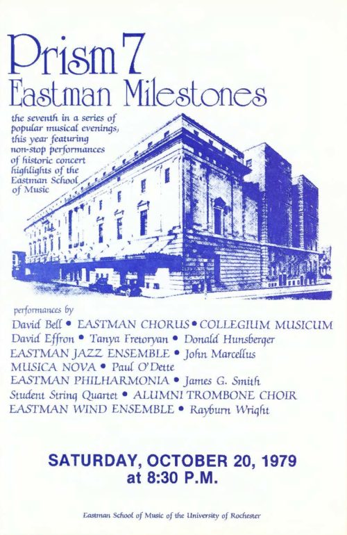 1979 October 20 Prism 7, Eastman Milestones_Page_1 1979 October 20 Prism 7, Eastman Milestones_Page_1