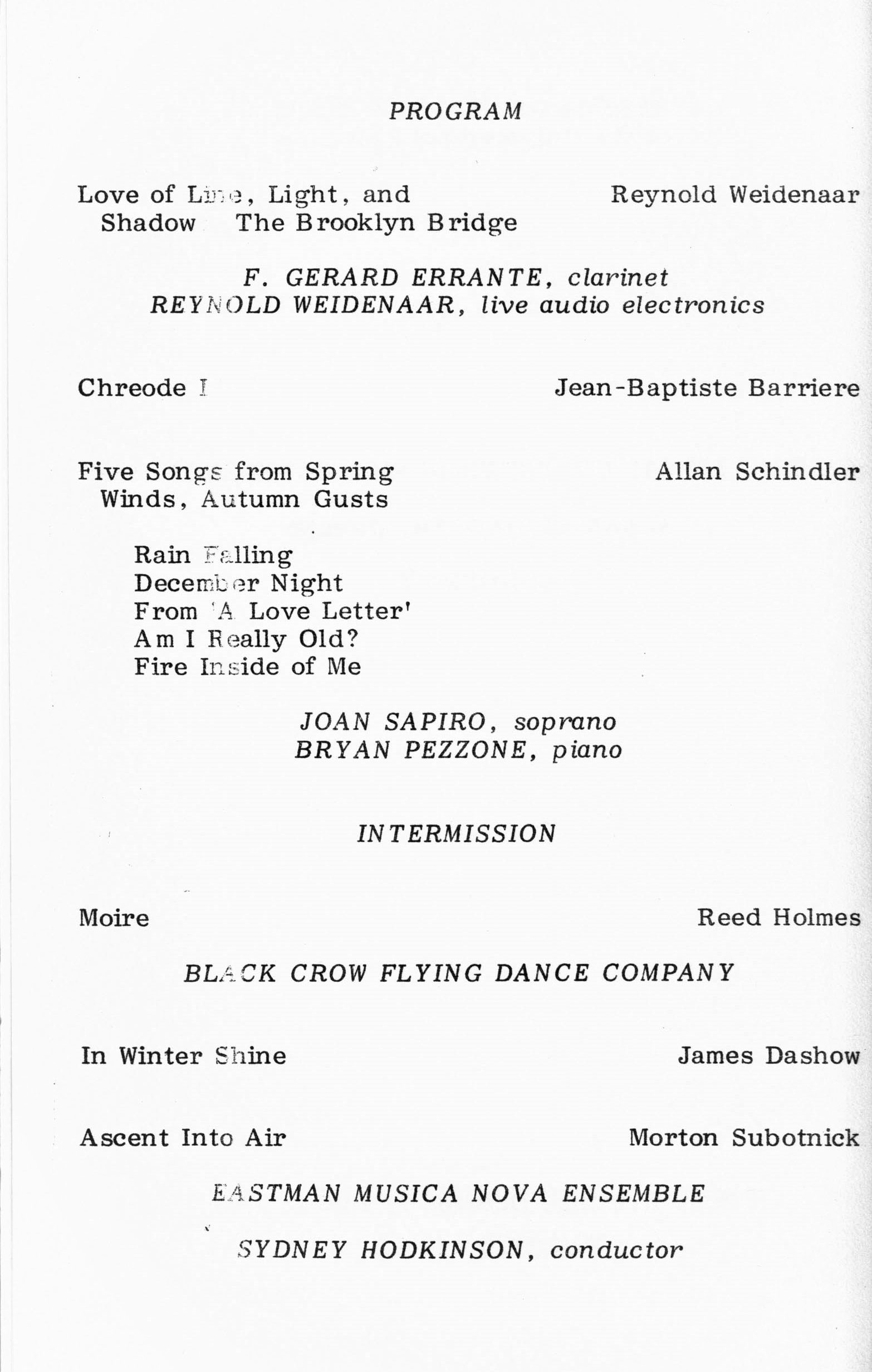 ICMC Concert I program, page 02