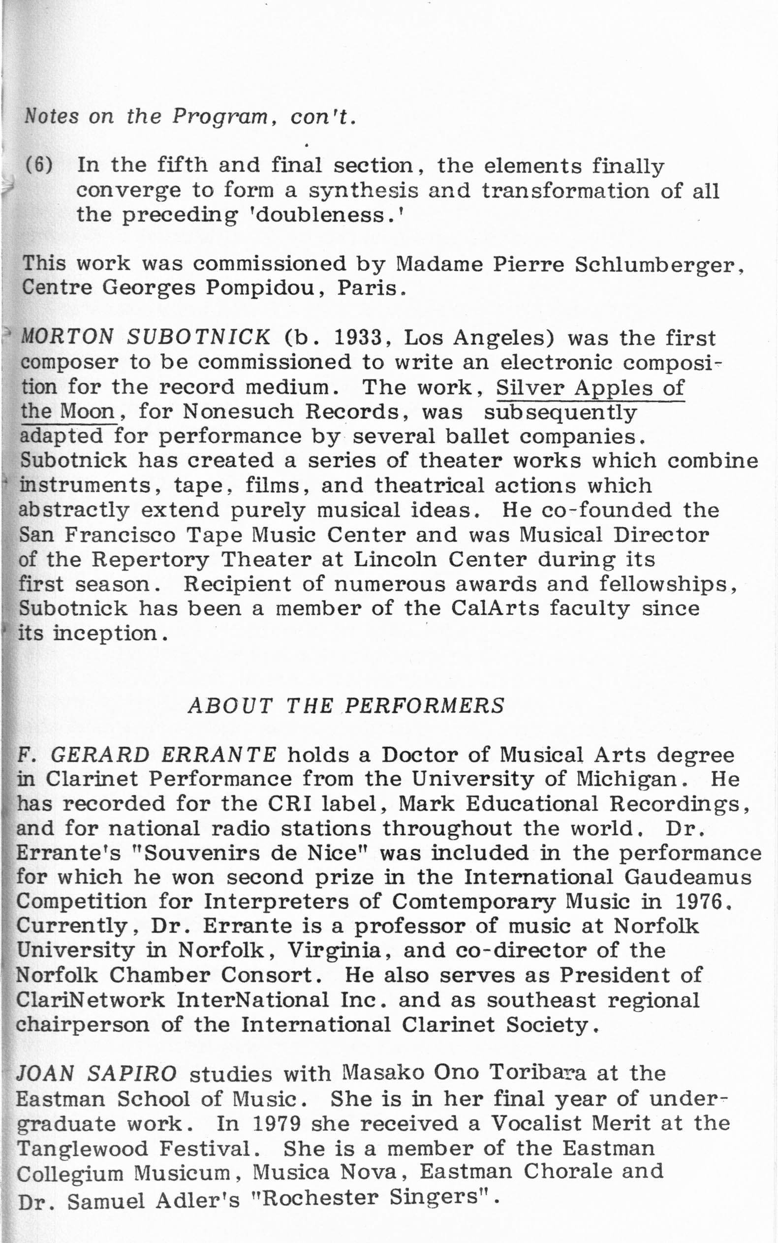 ICMC Concert I program, page 11