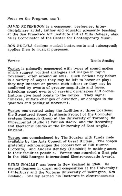 Computer Music Conference Concert II Page 04