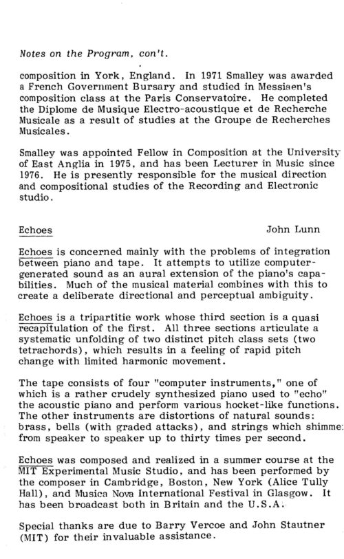 Computer Music Conference Concert II Page 05