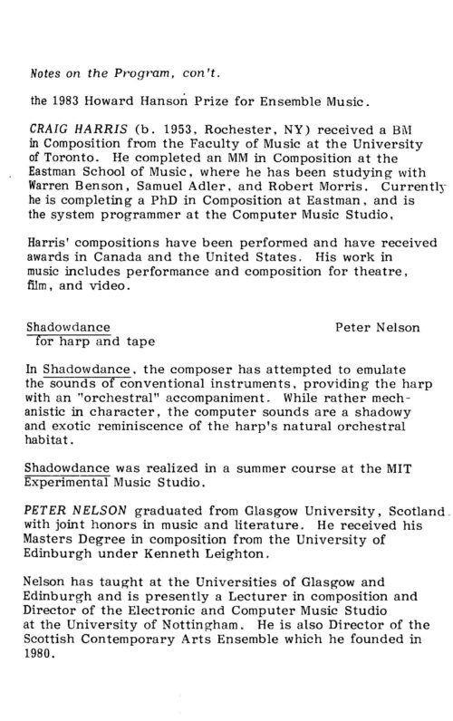 Computer Music Conference Concert II Page 07