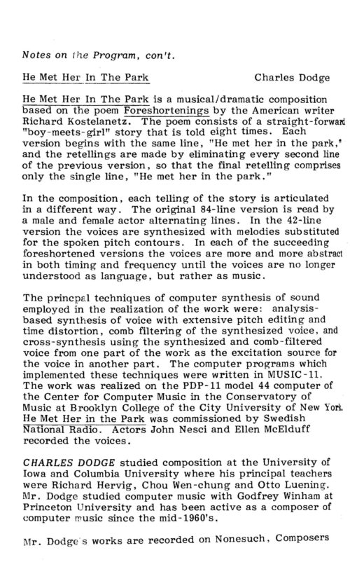 Computer Music Conference Concert II Page 08