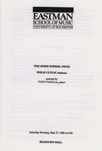 1989 May 27 Kneisel Prize Philip Cutlip page 1