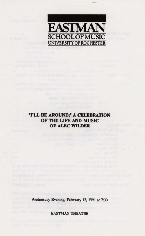 1991 February 13 “I’ll Be Around” Alec Wilder_Page_1