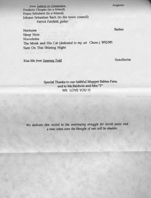 1991 February 4 Melissa Fogarty with Marc Molomot page 2