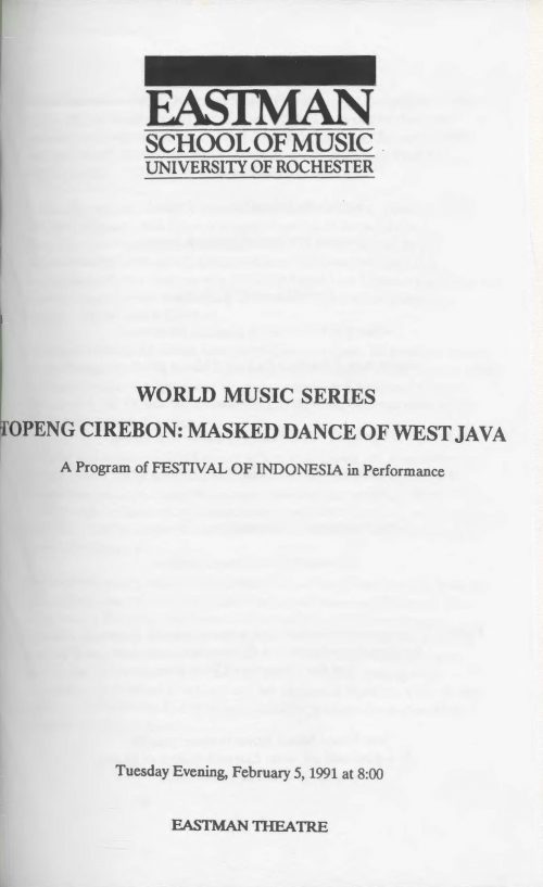 1991 February 5 Masked Dance of Western Java_Page_01