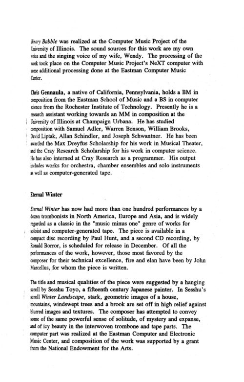 1991 November 1 Computer Music Concert_Page_05 1991 November 1 Computer Music Concert_Page_05