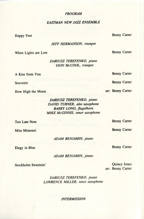 1996 October 18 ENE, ENJE, Benny Carter soloist page 2