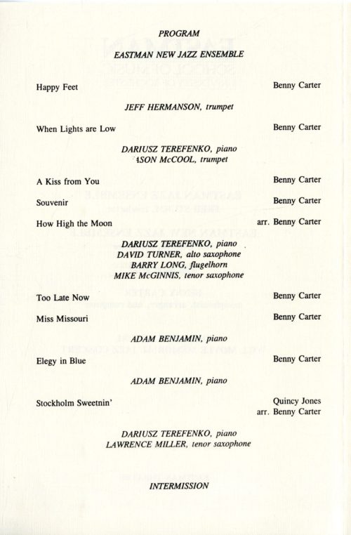 1996 October 18 ENE, ENJE, Benny Carter soloist page 2 1996 October 18 ENE, ENJE, Benny Carter soloist page 2