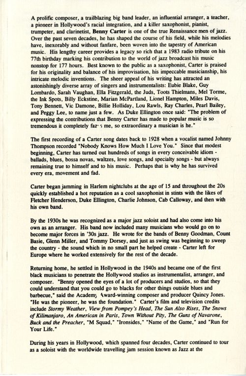 1996 October 18 ENE, ENJE, Benny Carter soloist page 5