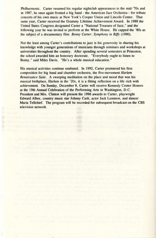 1996 October 18 ENE, ENJE, Benny Carter soloist page 6 1996 October 18 ENE, ENJE, Benny Carter soloist page 6