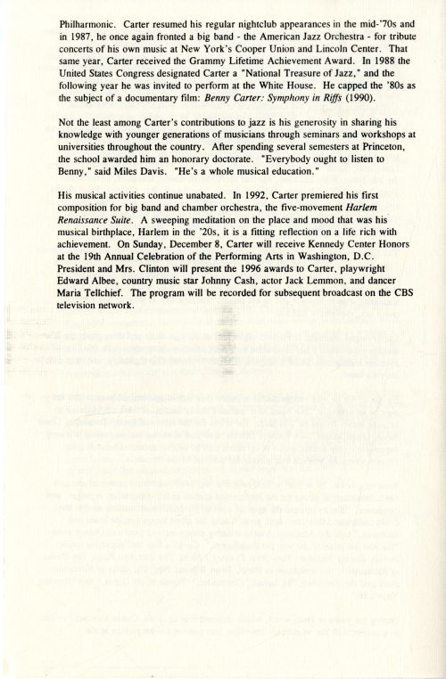 1996 October 18 ENE, ENJE, Benny Carter soloist page 6