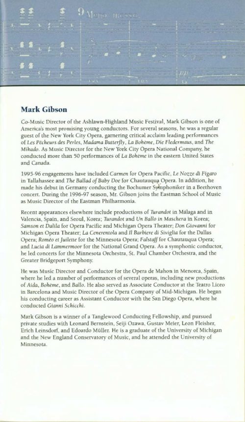 Eastman Philharmonia conducted by Norio Ohga (Head of Sony Corp.) Page 7