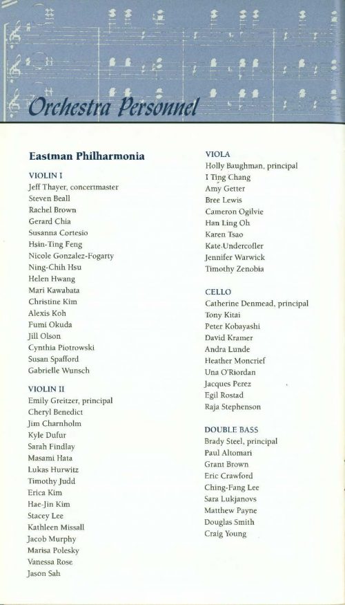 Eastman Philharmonia conducted by Norio Ohga (Head of Sony Corp.) Page 8