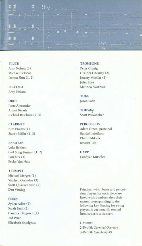 Eastman Philharmonia conducted by Norio Ohga (Head of Sony Corp.) Page 9