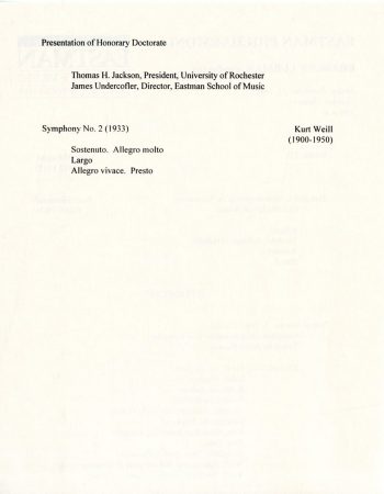 1998 November 13 Eastman Philharmonia page 2