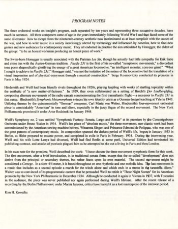 1998 November 13 Eastman Philharmonia page 3 1998 November 13 Eastman Philharmonia page 3