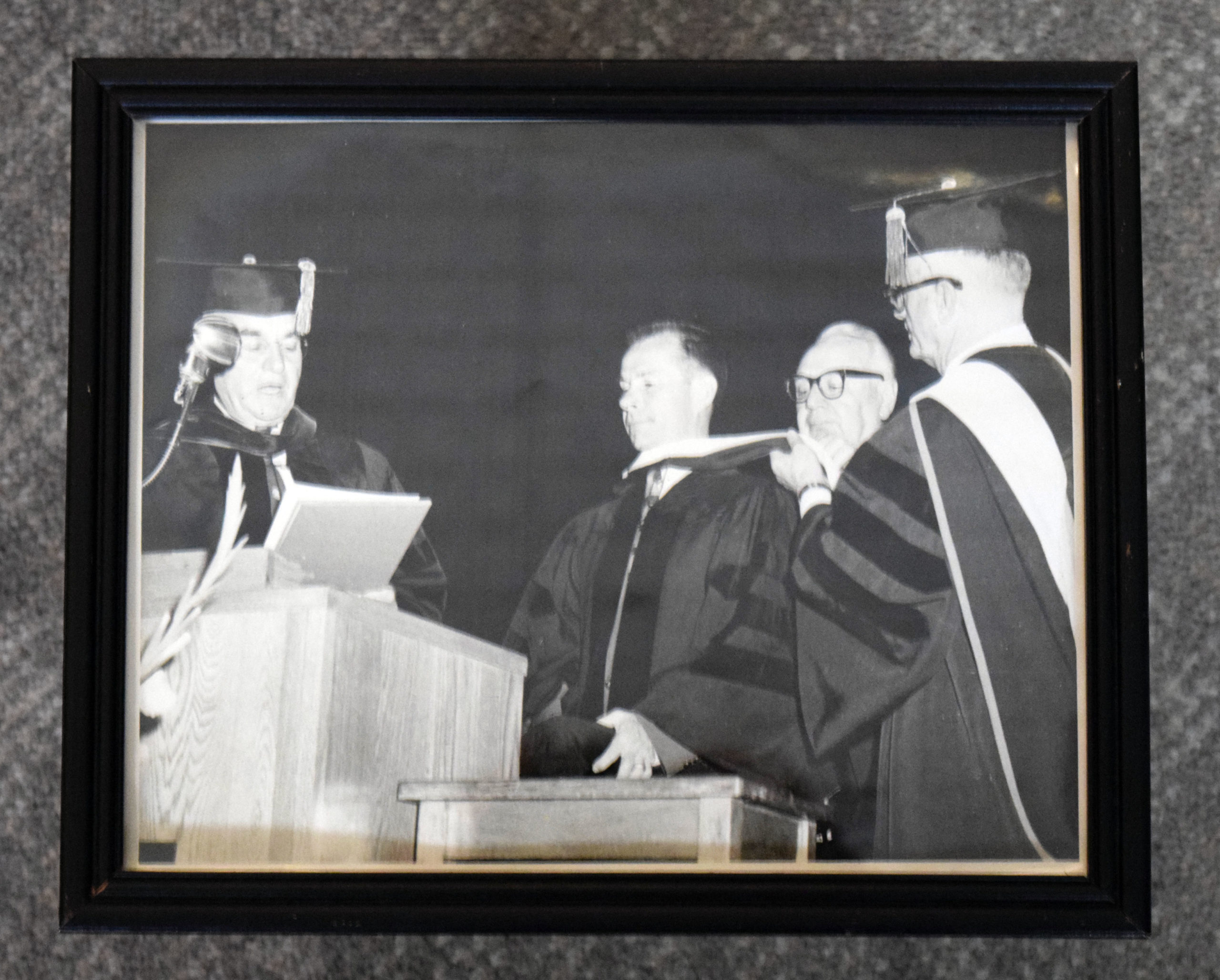 Fennell receiving honorary doctorate from OCU (1957) Fennell receiving honorary doctorate from OCU (1957)
