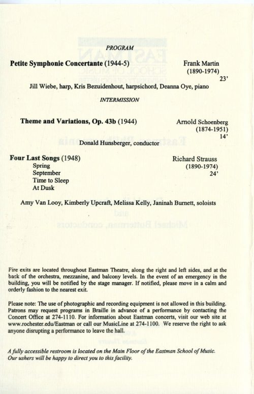 2002 January 30 Eastman Philharmonia page 2