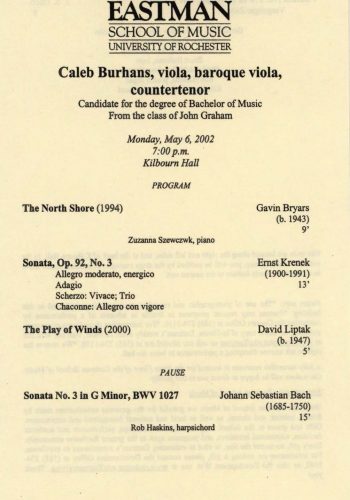 2002 May 6 Caleb Burhans, Viola, Baroque viola, and Countertenor_Page_1