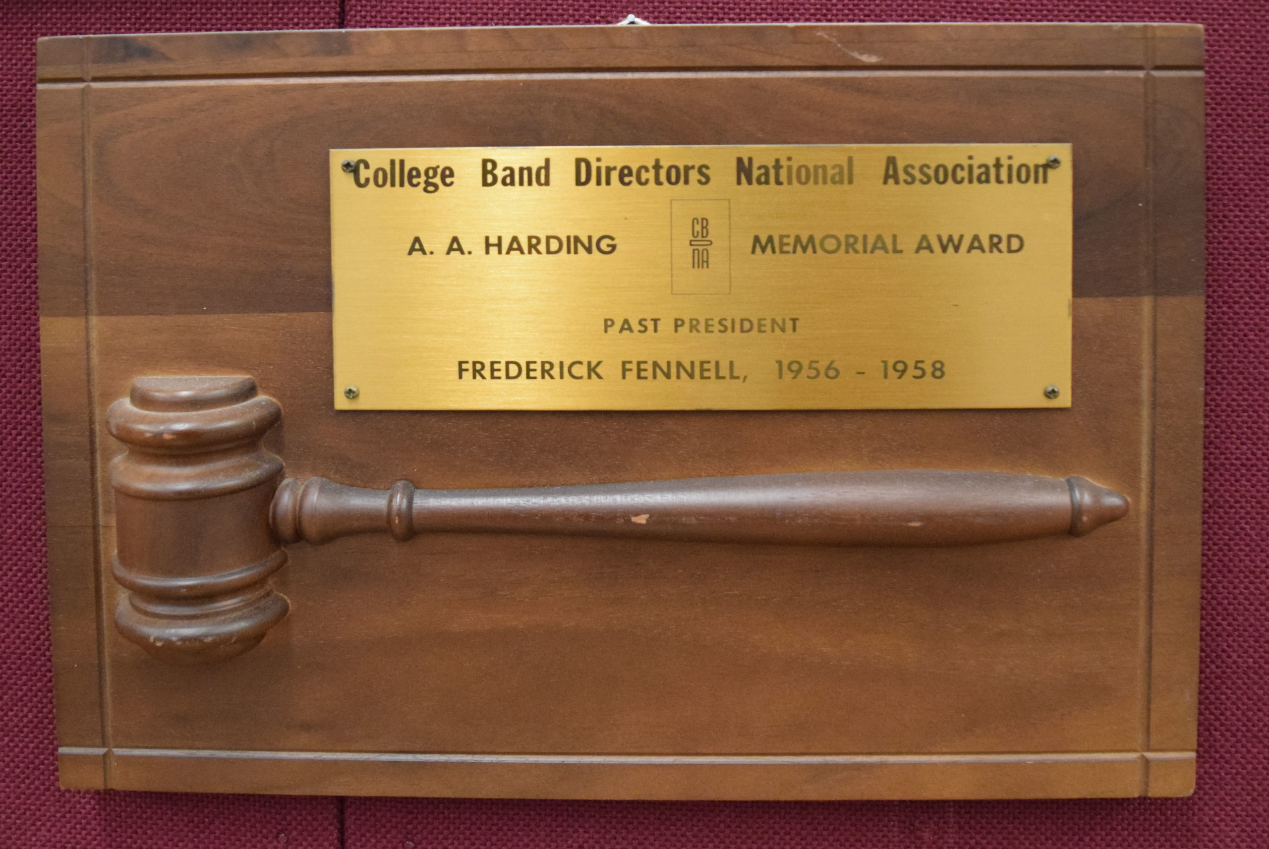 CBDNA Harding Memorial Award (1958)