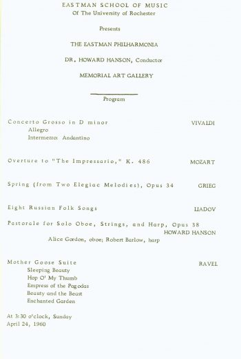 24 April 1960 Philharmonia at MAG