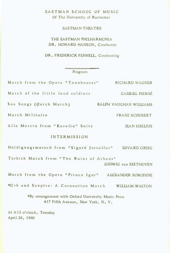 26 April 1960 Philharmonia Plays Marches