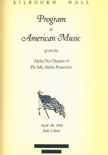 28 April 1926 Program of American Music_Page_1
