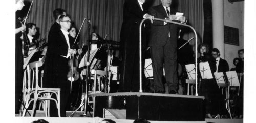 At the concert in the Théâtre Communal in Louvain, Luxembourg on December 11th, 1961, Dr. Hanson