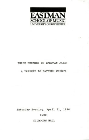 printed program, April 21, 1990