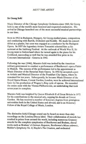 April 7, 1987 page 3 Printed Program