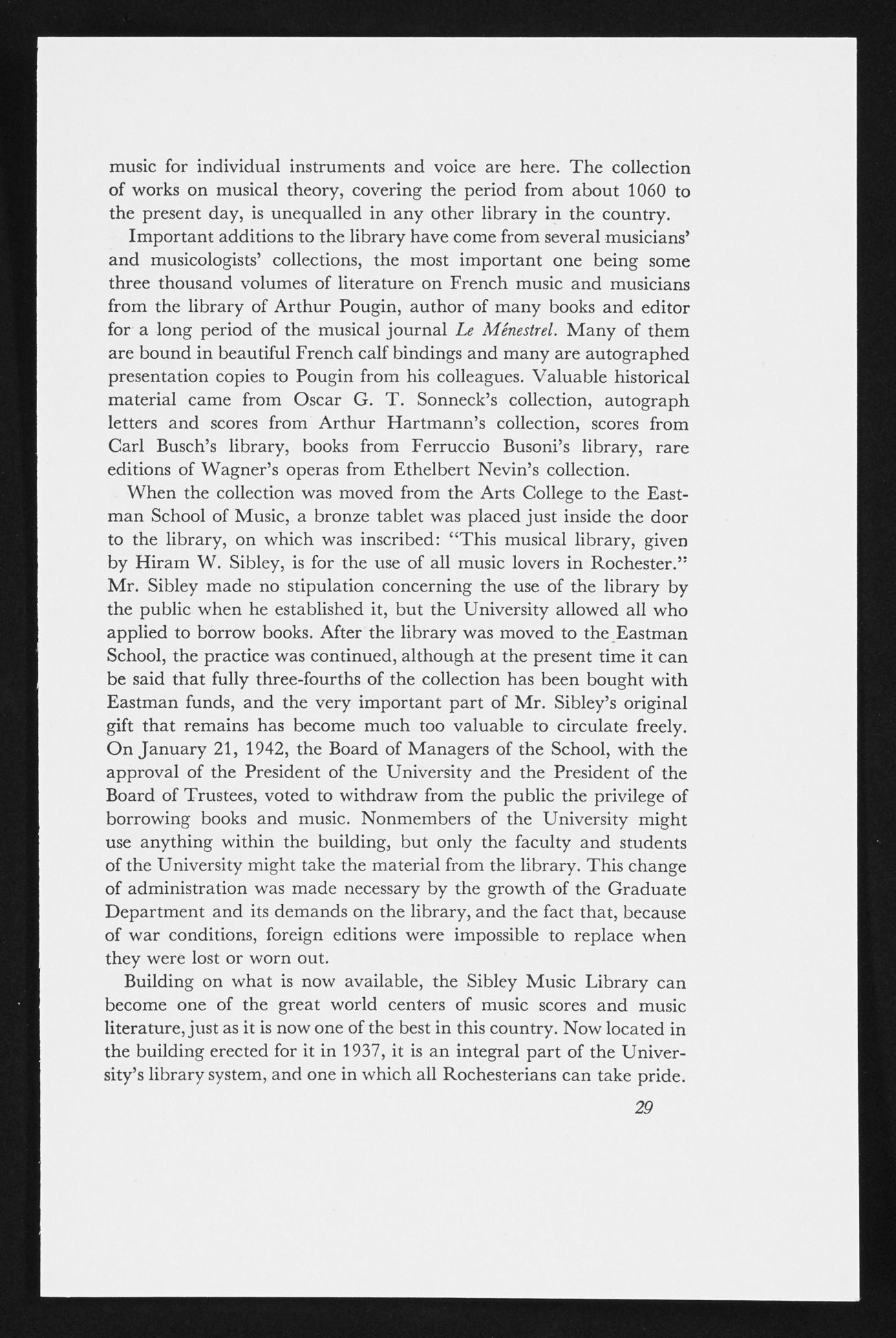 Article on The Sibley Music Library, page 4 Article on The Sibley Music Library, page 4